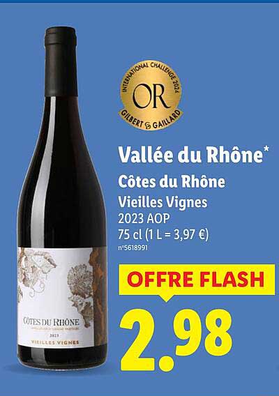 Vallée du Rhône* Côtes du Rhône Vieilles Vignes 2023 AOP