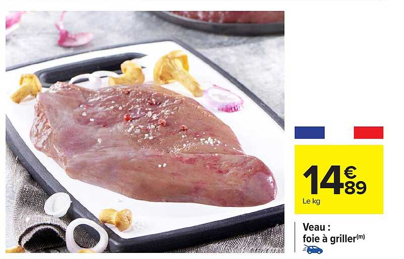 Veau : foie à griller