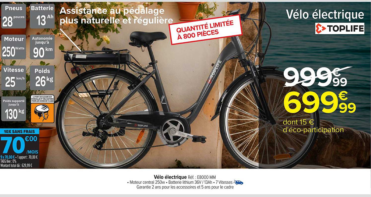 Vélo électrique Toplife