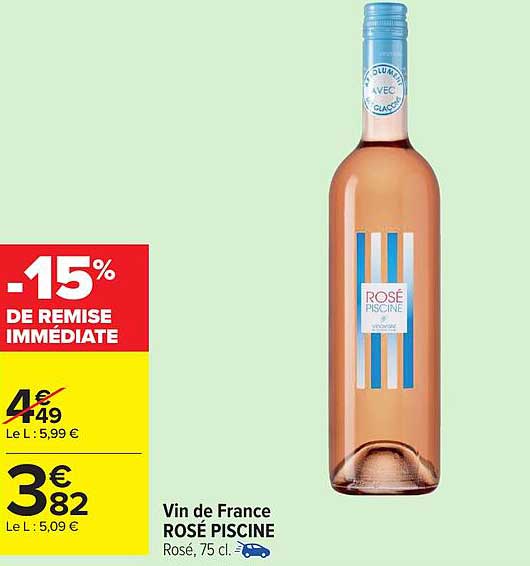 Vin de France ROSÉ PISCINE