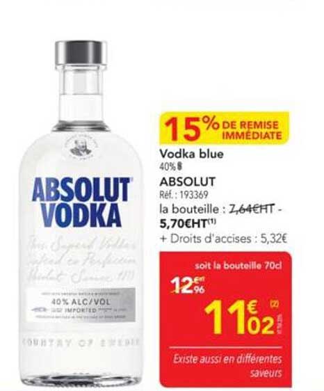 Vodka blue 40%