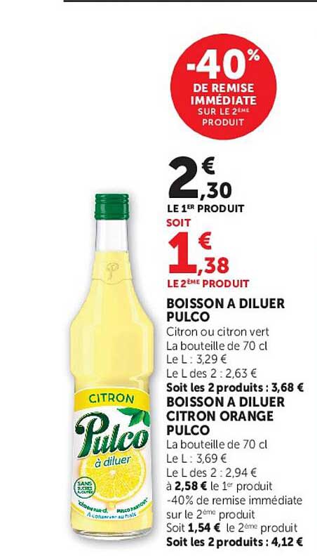 -40% DE REMISE IMMÉDIATE SUR LE 2ÈME PRODUIT