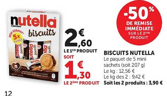 -50% DE REMISE IMMEDIATE SUR LE 2ÈME PRODUIT