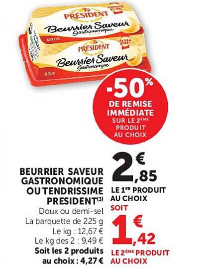-50% DE REMISE IMMEDIATE SUR LE 2ÈME PRODUIT AU CHOIX