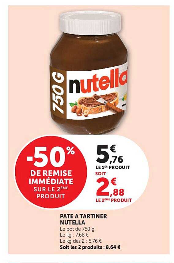 -50% DE REMISE IMMÉDIATE SUR LE 2ÈME PRODUIT