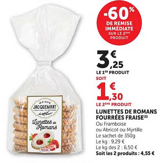 -60% DE REMISE IMMÉDIATE SUR LE 2ÈME PRODUIT