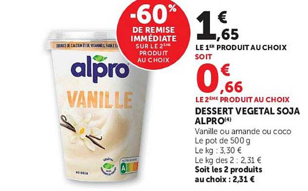 -60% DE REMISE IMMÉDIATE SUR LE 2ÈME PRODUIT AU CHOIX