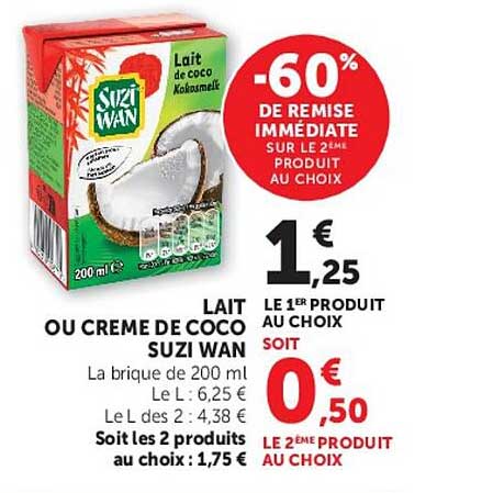 -60% DE REMISE IMMÉDIATE SUR LE 2ÈME PRODUIT AU CHOIX