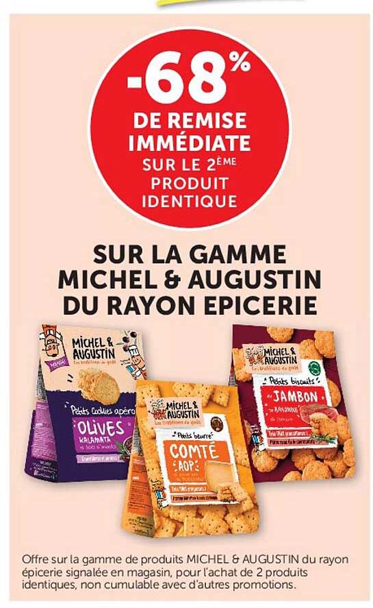 -68% DE REMISE IMMÉDIATE SUR LE 2ÈME PRODUIT IDENTIQUE