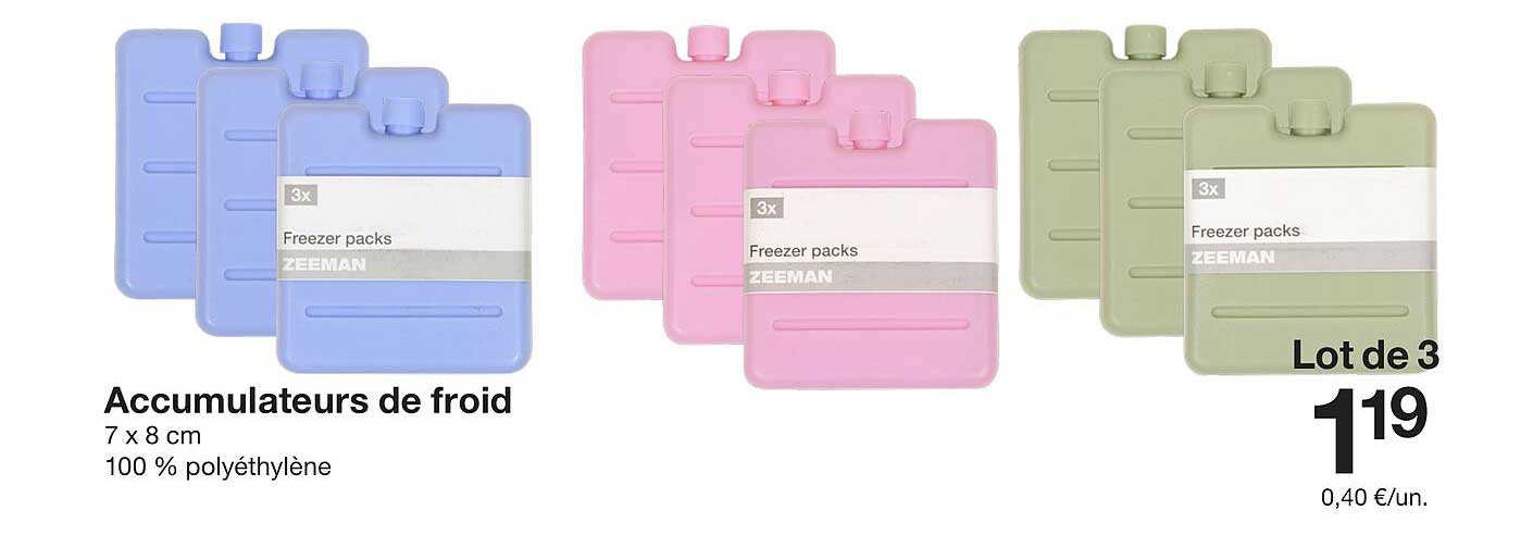 Accumulateurs de froid
