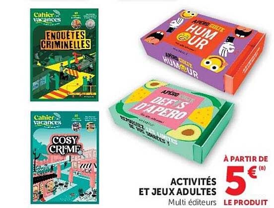 ACTIVITÉS ET JEUX ADULTES