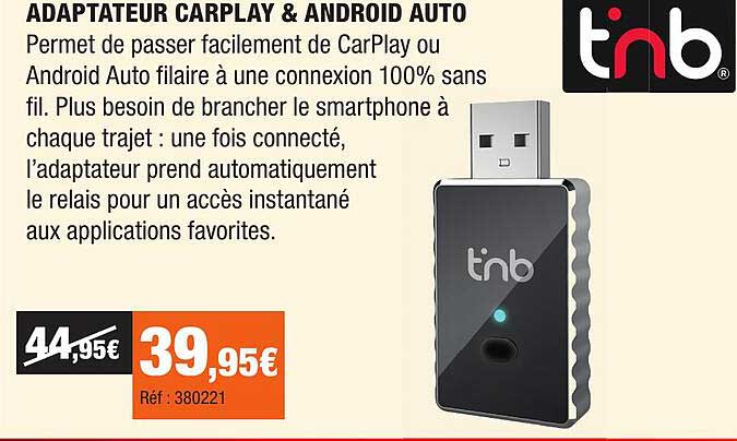 ADAPTATEUR CARPLAY & ANDROID AUTO