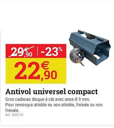 Antivol universel compact
