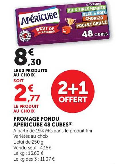 Apéricube Best of des saveurs 48 cubes
