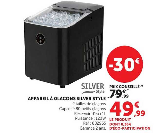 APPAREIL À GLAÇONS SILVER STYLE