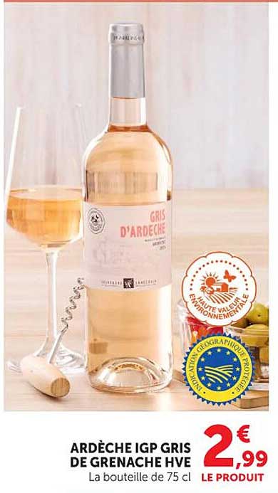 ARDÈCHE IGP GRIS DE GRENACHE HVE