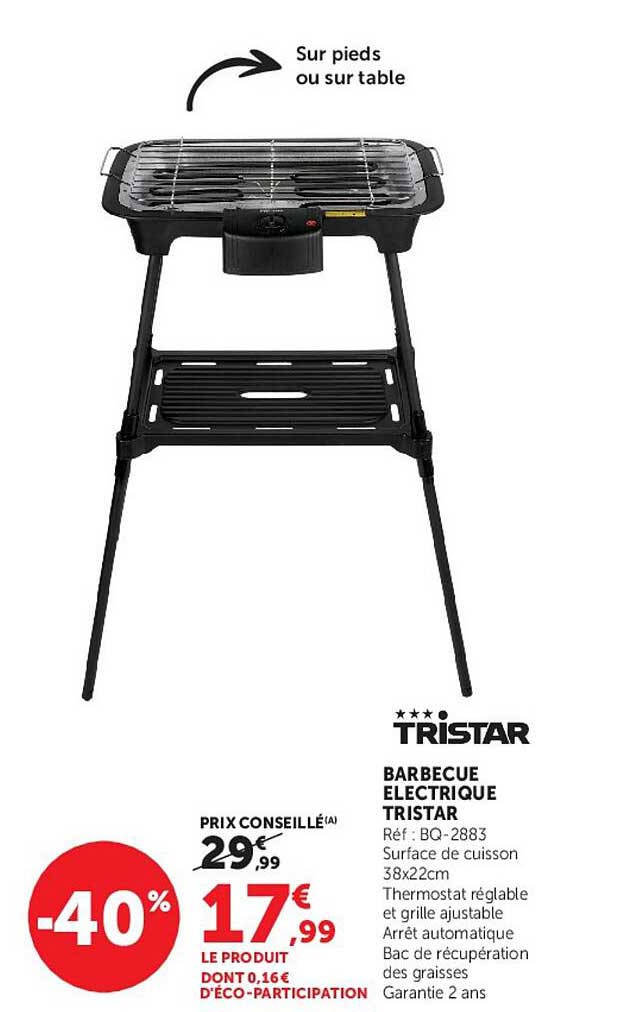 BARBECUE ELECTRIQUE TRISTAR