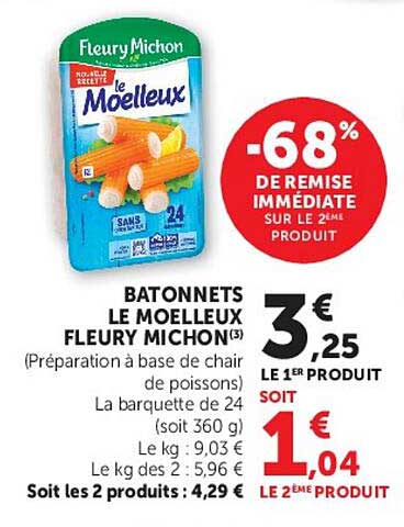 BATONNETS LE MOELLEUX FLEURY MICHON(3)