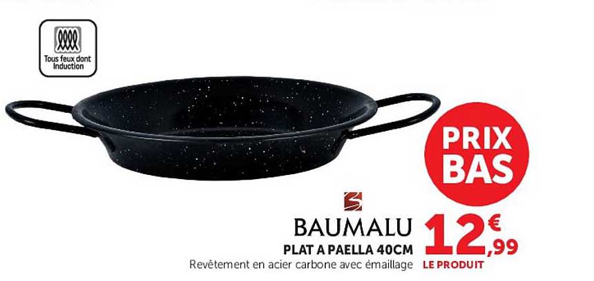 BAUMALU PLAT A PAELLA 40CM