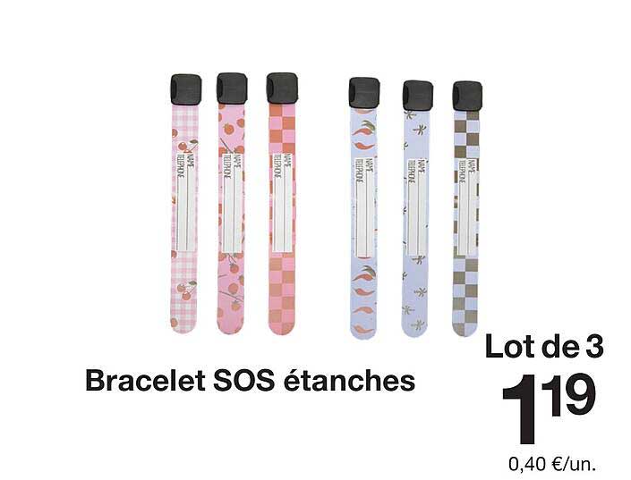 Bracelet SOS étanches
