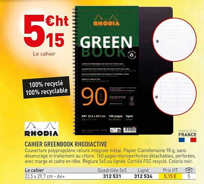 CAHIER GREENBOOK RHODIACTIVE