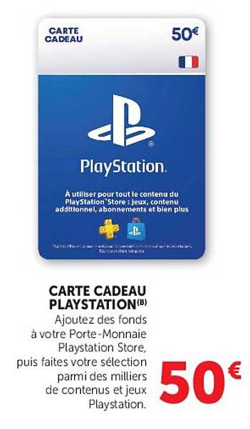 CARTE CADEAU PLAYSTATION(B)