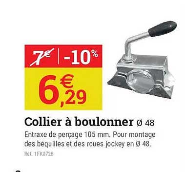Collier à boulonner Ø 48