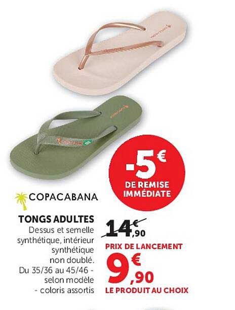 COPACABANA TONGS ADULTES