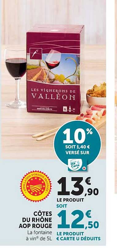 CÔTES DU RHÔNE AOP ROUGE La fontaine à vin® de 5L