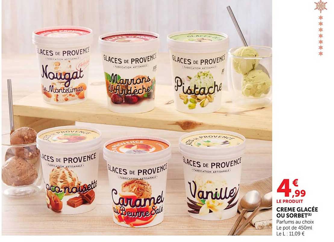 CREME GLACÉE OU SORBET