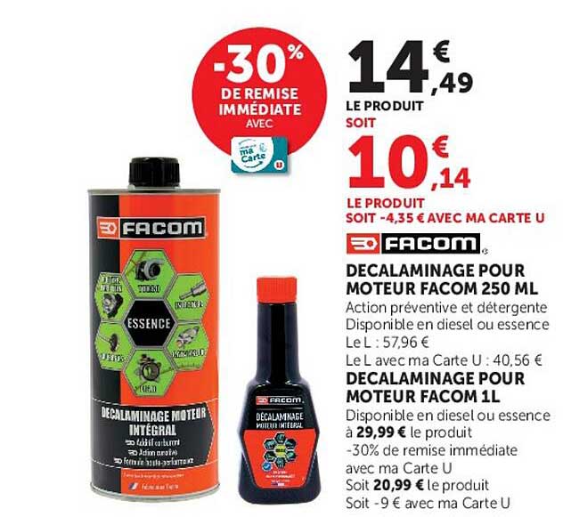 DECALAMINAGE POUR MOTEUR FACOM 250 ML