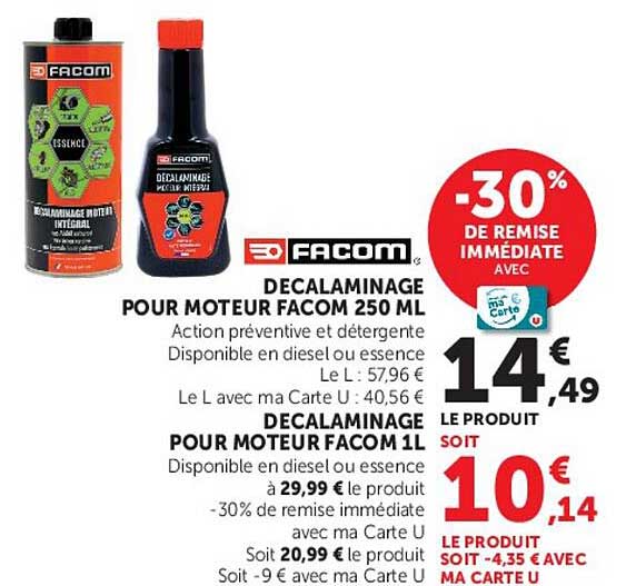 DECALAMINAGE POUR MOTEUR FACOM 250ML