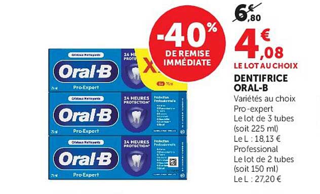 DENTIFRICE ORAL-B
