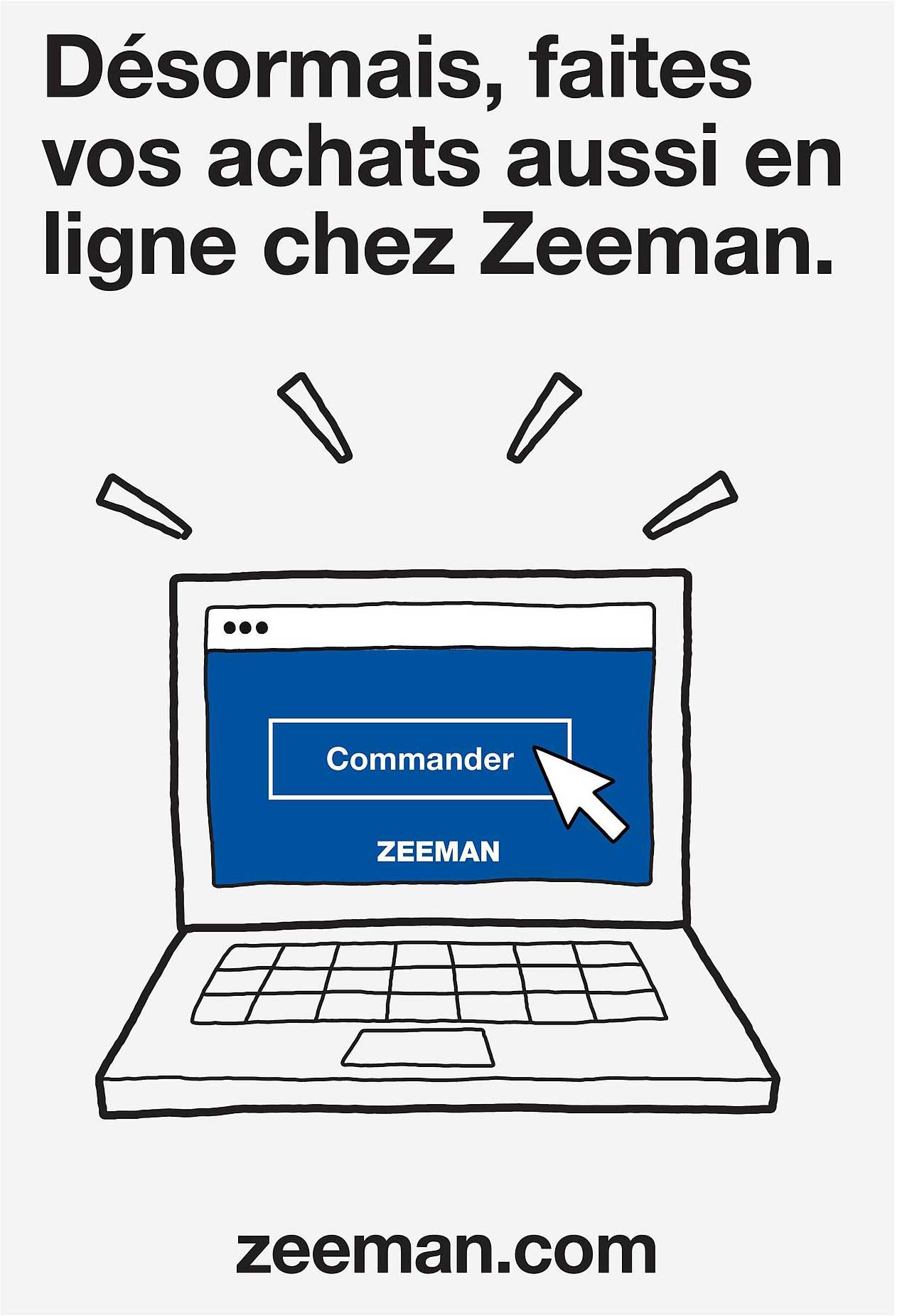 Désormais, faites vos achats aussi en ligne chez Zeeman.