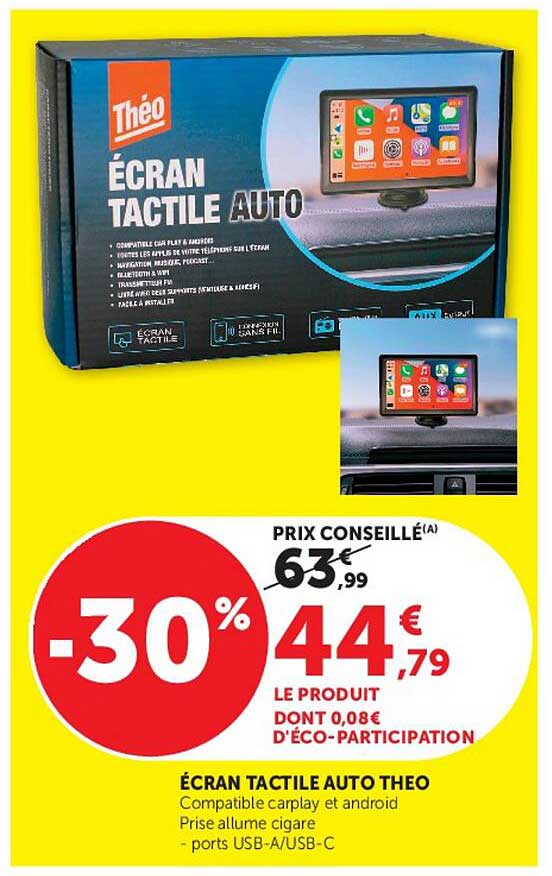 ÉCRAN TACTILE AUTO THEO