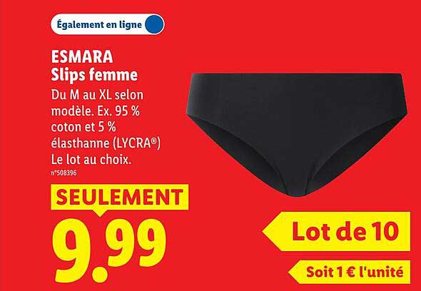 ESMARA Slips femme