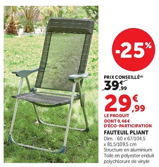 FAUTEUIL PLIANT