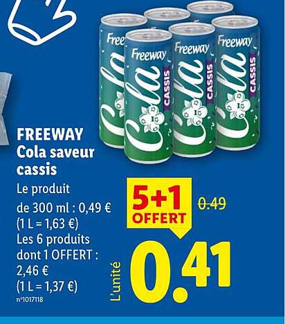 FREEWAY Cola saveur cassis