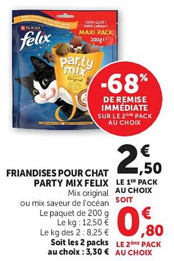 FRIANDISES POUR CHAT PARTY MIX FELIX