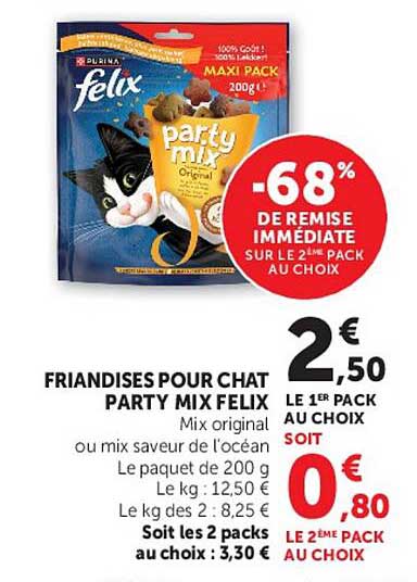 FRIANDISES POUR CHAT PARTY MIX FELIX