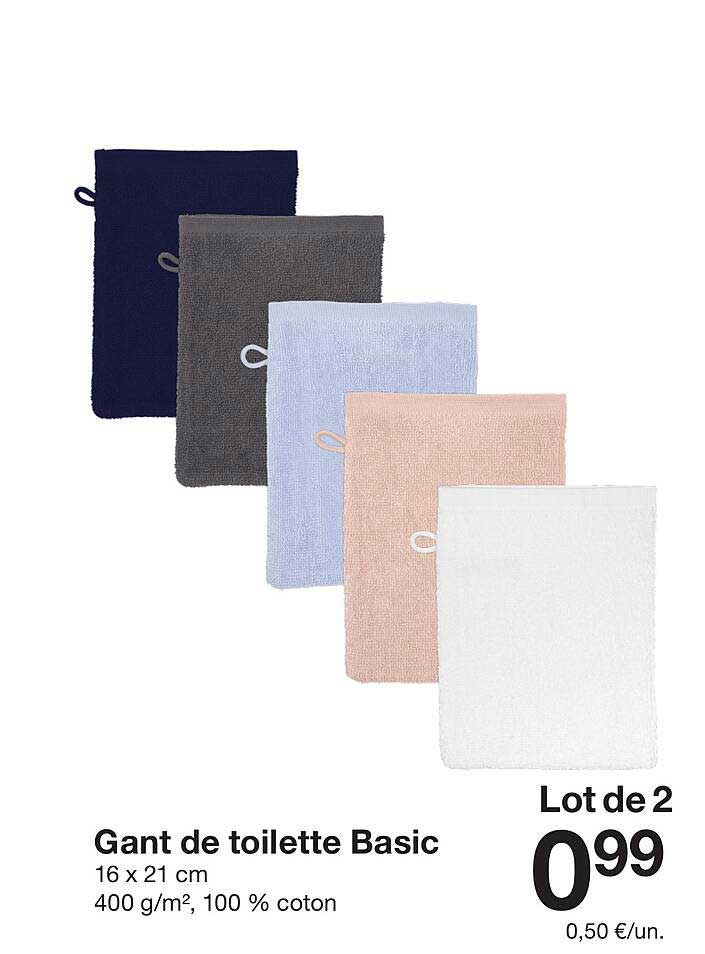 Gant de toilette Basic