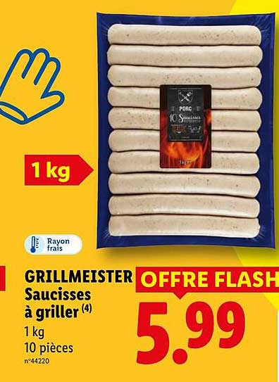 GRILLMEISTER Saucisses à griller (4)