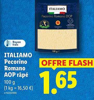 ITALIAMO Pecorino Romano AOP râpé 100 g