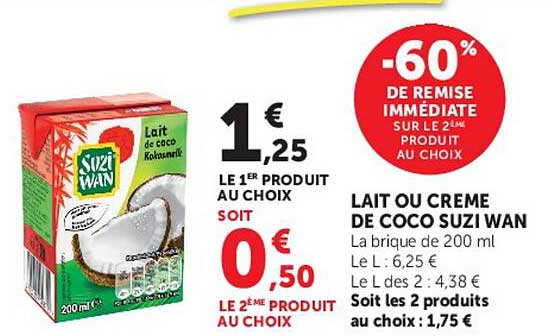 LAIT OU CREME DE COCO SUZI WAN
