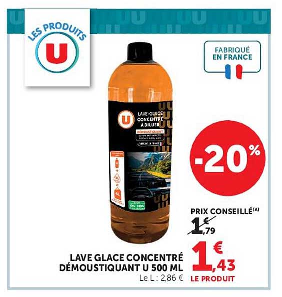 LAVE GLACE CONCENTRÉ DÉMOUSTIQUANT U 500 ML