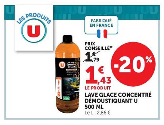 LAVE GLACE CONCENTRÉ DÉMOUSTIQUANT U 500 ML