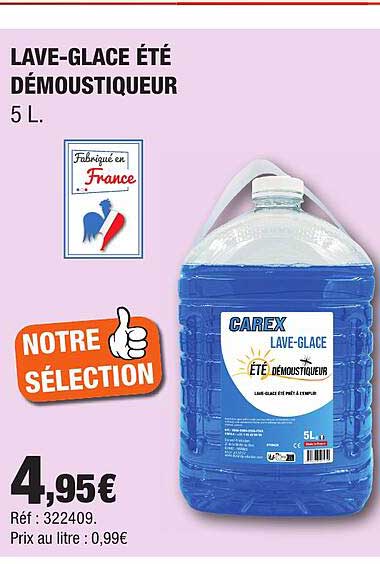 LAVE-GLACE ÉTÉ DÉMOUSTIQUEUR 5 L.