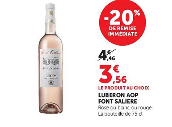 LE PRODUIT AU CHOIX LUBERON AOP FONT SALIERE
