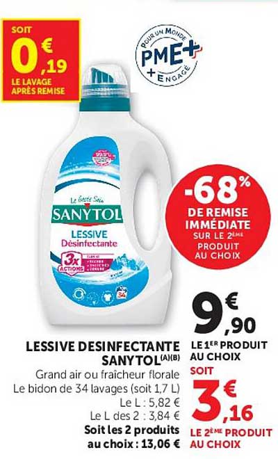LESSIVE DESINFECTANTE SANYTOL