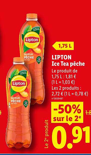 LIPTON Ice Tea pêche